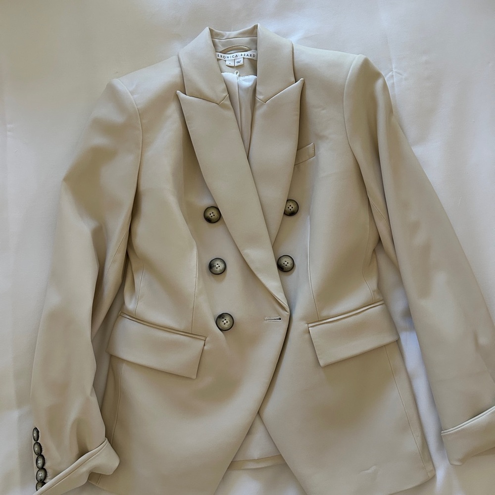 Veronica Beard Vegan Leather Jacket Size 4.